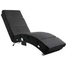 Casaria® Relaxliege London Anthrazit mit Massage- & Heizfunktion Casaria® Relaxliege London Anthrazit mit Massage- & Heizfunktion