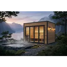 Moderne Gartensauna „Aurland” | 4 x 2 m Moderne Gartensauna „Aurland” | 4 x 2 m