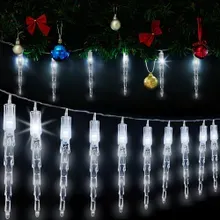 monzana® Lichterkette Weihnachten Eiszapfen Warmweiß 6,2m monzana® Lichterkette Weihnachten Eiszapfen Warmweiß 6,2m