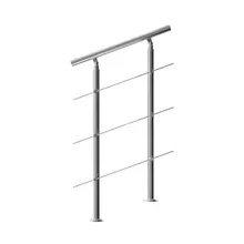 Treppengeländer Edelstahl 80cm 3 Streben Treppengeländer Edelstahl 80cm 3 Streben