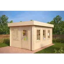 Flachdach-Gartenhaus “Jacob C” 3x4m | Modernes Gartenhaus mit 3x4m Außenmaß | Kleines Gartenhaus aus Holz Flachdach-Gartenhaus “Jacob C” 3x4m | Modernes Gartenhaus mit 3x4m Außenmaß | Kleines Gartenhaus aus Holz