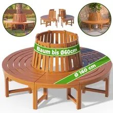 Baumbank Ø160cm Eukalyptusholz FSC® zertifiziert Baumbank Ø160cm Eukalyptusholz FSC® zertifiziert