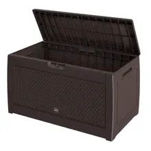 Casaria® Gartenbox Matuba 310L Braun Flechtoptik wasserdicht Casaria® Gartenbox Matuba 310L Braun Flechtoptik wasserdicht