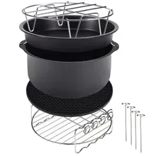 Zubehör-Set Heißluftfritteuse 9-tlg Zubehör-Set Heißluftfritteuse 9-tlg