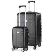 Hartschalenkoffer-Set 2-tlg Exopack Schwarz ABS Hartschalenkoffer-Set 2-tlg Exopack Schwarz ABS