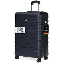 Deuba® Hartschalenkoffer New York Dunkelblau 100L Rollen 360º ABS Deuba® Hartschalenkoffer New York Dunkelblau 100L Rollen 360º ABS