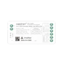 MiBoxer SM2 Matter over WiFi & 2.4G Funk LED Controller – 2-in-1, einfarbig & CCT, 12-24 V, 12 A, Push-Dim MiBoxer SM2 Matter over WiFi & 2.4G Funk LED Controller – 2-in-1, einfarbig & CCT, 12-24 V, 12 A, Push-Dim