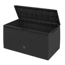 Gartenbox 290L Anthrazit Rato Plus mit Rollen wetterfest Gartenbox 290L Anthrazit Rato Plus mit Rollen wetterfest
