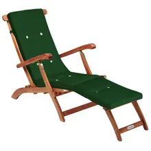 Gartenliege Queen Mary® Akazie FSC®-zertifiziert inkl Auflage Grün Gartenliege Queen Mary® Akazie FSC®-zertifiziert inkl Auflage Grün