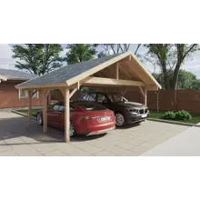 Großer Holz-Carport-Bausatz “Henley XL” 6x5m | Carport aus Holz | Carport-Bausatz selber aufbauen | Doppelcarport aus Holz Großer Holz-Carport-Bausatz “Henley XL” 6x5m | Carport aus Holz | Carport-Bausatz selber aufbauen | Doppelcarport aus Holz