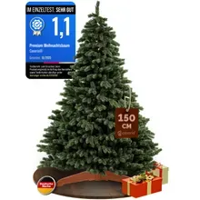 Casaria® Künstlicher Weihnachtsbaum Premium 150cm PE / PVC mit Holzständer FSC® Casaria® Künstlicher Weihnachtsbaum Premium 150cm PE / PVC mit Holzständer FSC®