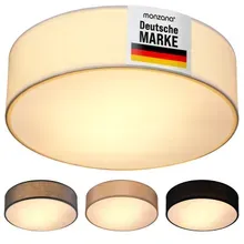 monzana® Deckenlampe Weiß Stoff Ø38cm monzana® Deckenlampe Weiß Stoff Ø38cm