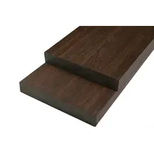 WPC Fassadenholz Glattkantbrett Abschlussprofil massiv, 23 mm (S) x 138 mm (B), Länge: 2,9 m, IPE, einseitig strukturiert / einseitig gebürstet glatt WPC Fassadenholz Glattkantbrett Abschlussprofil massiv, 23 mm (S) x 138 mm (B), Länge: 2,9 m, IPE, einseitig strukturiert / einseitig gebürstet glatt