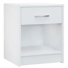 Casaria® Nachttisch Hamburg Weiß 50x40x35cm Casaria® Nachttisch Hamburg Weiß 50x40x35cm