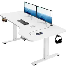 Höhenverstellbarer Schreibtisch Weiß 160x75x73-118cm Höhenverstellbarer Schreibtisch Weiß 160x75x73-118cm