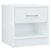 Nachttisch Kiel Weiß 41x39x28cm Nachttisch Kiel Weiß 41x39x28cm