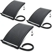 Poolheizung Solar 3er-Set Anthrazit 110x69x14cm Poolheizung Solar 3er-Set Anthrazit 110x69x14cm