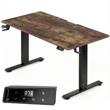 Höhenverstellbarer Schreibtisch Braun 140x60x72-117cm Höhenverstellbarer Schreibtisch Braun 140x60x72-117cm