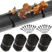 Dachrinnenschutzgitter 4er-Set je 7m x 17,5cm Dachrinnenschutzgitter 4er-Set je 7m x 17,5cm