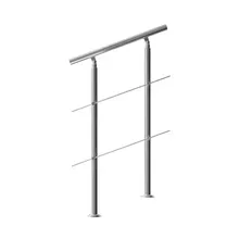 Treppengeländer Edelstahl 80cm 2 Streben Treppengeländer Edelstahl 80cm 2 Streben