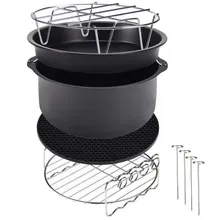 Deuba® Zubehör-Set Heißluftfritteuse 9-tlg Deuba® Zubehör-Set Heißluftfritteuse 9-tlg