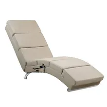 Casaria® Relaxliege London Sand mit Massage- & Heizfunktion Casaria® Relaxliege London Sand mit Massage- & Heizfunktion