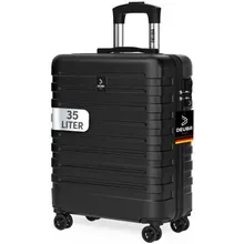 Deuba® Hartschalenkoffer New York Schwarz 35L Handgepäck Rollen 360º ABS Deuba® Hartschalenkoffer New York Schwarz 35L Handgepäck Rollen 360º ABS