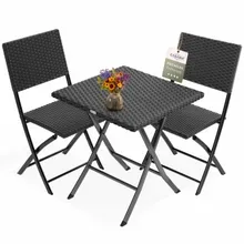 Polyrattan Gartensitzgruppe 3-tlg Schwarz Polyrattan Gartensitzgruppe 3-tlg Schwarz