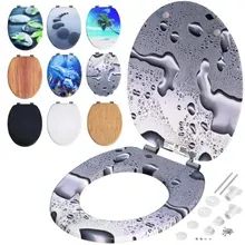 Casaria® Toilettensitz Waterdrops mit Absenkautomatik Casaria® Toilettensitz Waterdrops mit Absenkautomatik