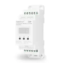 MiBoxer D5-T DMX512 Decoder – 5 Kanal, 5×6 A, 12-48 V, Hutschiene, RDM, einstellbare PWM MiBoxer D5-T DMX512 Decoder – 5 Kanal, 5×6 A, 12-48 V, Hutschiene, RDM, einstellbare PWM