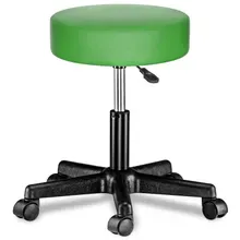 Rollhocker Kunstleder Grün 360° drehbar Rollhocker Kunstleder Grün 360° drehbar