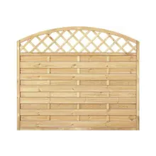 Sichtschutzzaun Holz Bogen mit Gitter Kiefer/Fichte 180 x 150/130 cm (Serie Baltrum) Sichtschutzzaun Holz Bogen mit Gitter Kiefer/Fichte 180 x 150/130 cm (Serie Baltrum)