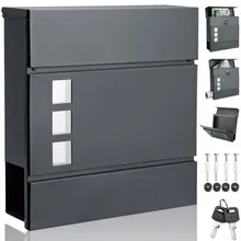 monzana® Designer Briefkasten mit Sichtfenster Anthrazit monzana® Designer Briefkasten mit Sichtfenster Anthrazit