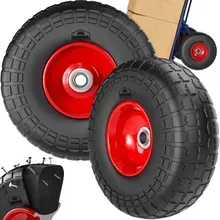 Sackkarrenrad 2er-Set Schwarz Vollgummi Sackkarrenrad 2er-Set Schwarz Vollgummi