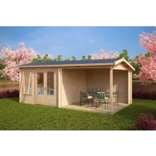 Gartenhaus mit Terrasse “Nora D” 6x3m | Gartenhaus mit Veranda 3x6m aus hochwertigem Fichtenholz | Geräumige Gartenterrasse Gartenhaus mit Terrasse “Nora D” 6x3m | Gartenhaus mit Veranda 3x6m aus hochwertigem Fichtenholz | Geräumige Gartenterrasse