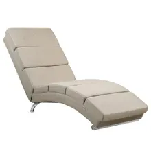 Casaria® Relaxliege London Sand Webstoff Casaria® Relaxliege London Sand Webstoff