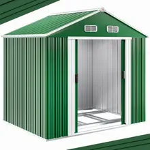 Gardebruk® Geräteschuppen Grün 260x205x180cm 5m² verzinkter Bodenkranz Schiebetür Gardebruk® Geräteschuppen Grün 260x205x180cm 5m² verzinkter Bodenkranz Schiebetür