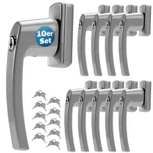 monzana® Fenstergriff 10er-Set Silber abschließbar monzana® Fenstergriff 10er-Set Silber abschließbar