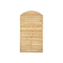 Sichtschutzzaun Holz Bogen Kiefer/Fichte 100 x 180/160 cm (Serie Baltrum) Sichtschutzzaun Holz Bogen Kiefer/Fichte 100 x 180/160 cm (Serie Baltrum)
