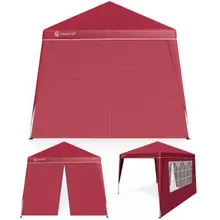 Faltpavillon Capri Rot 3x3m inkl 2 Seitenwänden UV-Schutz 50+ Faltpavillon Capri Rot 3x3m inkl 2 Seitenwänden UV-Schutz 50+