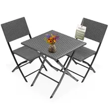 Polyrattan Gartensitzgruppe 3-tlg Anthrazit Polyrattan Gartensitzgruppe 3-tlg Anthrazit