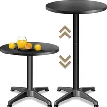 Stehtisch Ø60cm höhenverstellbar 70/115cm Alu Schwarz Stehtisch Ø60cm höhenverstellbar 70/115cm Alu Schwarz