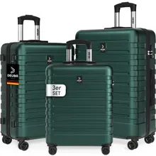 Hartschalenkoffer New York Set 3-tlg Grün Rollen 360º ABS Hartschalenkoffer New York Set 3-tlg Grün Rollen 360º ABS