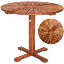 Gartentisch Sunrise Braun Akazienholz Ø70cm Gartentisch Sunrise Braun Akazienholz Ø70cm