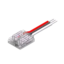 LED Anschlussverbinder – 3-polig, 10 mm, mit 15 cm Kabel, lötfrei für CCT COB LED Streifen LED Anschlussverbinder – 3-polig, 10 mm, mit 15 cm Kabel, lötfrei für CCT COB LED Streifen