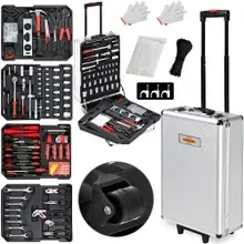 Werkzeugtrolley 899-tlg Silber Werkzeugtrolley 899-tlg Silber