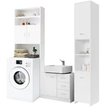 Badmöbel-Set Neapel 3-tlg Weiß Badmöbel-Set Neapel 3-tlg Weiß