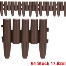 Beeteinfassung 8er-Set Braun 17,92m Beeteinfassung 8er-Set Braun 17,92m