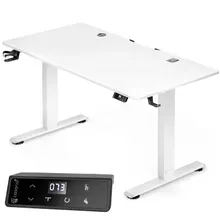 Höhenverstellbarer Schreibtisch Weiß 140x70x72-117cm Höhenverstellbarer Schreibtisch Weiß 140x70x72-117cm