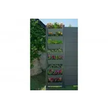 Modulare Pflanzwand für WPC Zaun, Element 45 cm (Breite) x 185 cm (Höhe), Dekoratives Farbspiel mit Blumen oder nutzbar als Hochbeet (Kombinierbar mit WoodoTexel / WoodoCasablanca) Modulare Pflanzwand für WPC Zaun, Element 45 cm (Breite) x 185 cm (Höhe), Dekoratives Farbspiel mit Blumen oder nutzbar als Hochbeet (Kombinierbar mit WoodoTexel / WoodoCasablanca)